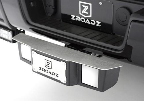 ZROADZ 2.5" Receiver Universal Hitch Step With 3" Light Mounts - Click Image to Close